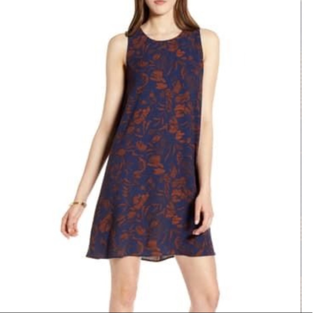 Halogen A-Line Navy Sleeveless Dress XXL